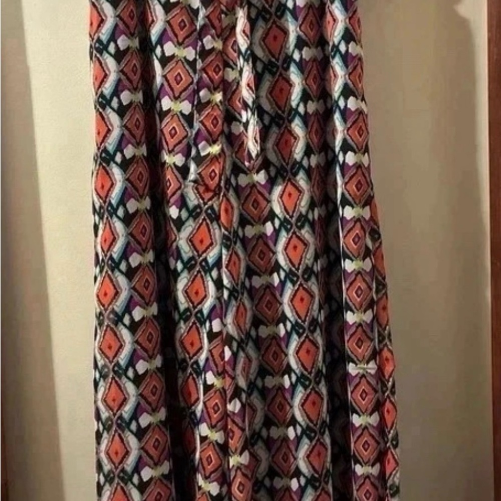 Magic Geometric Maxi Pant Skirt
